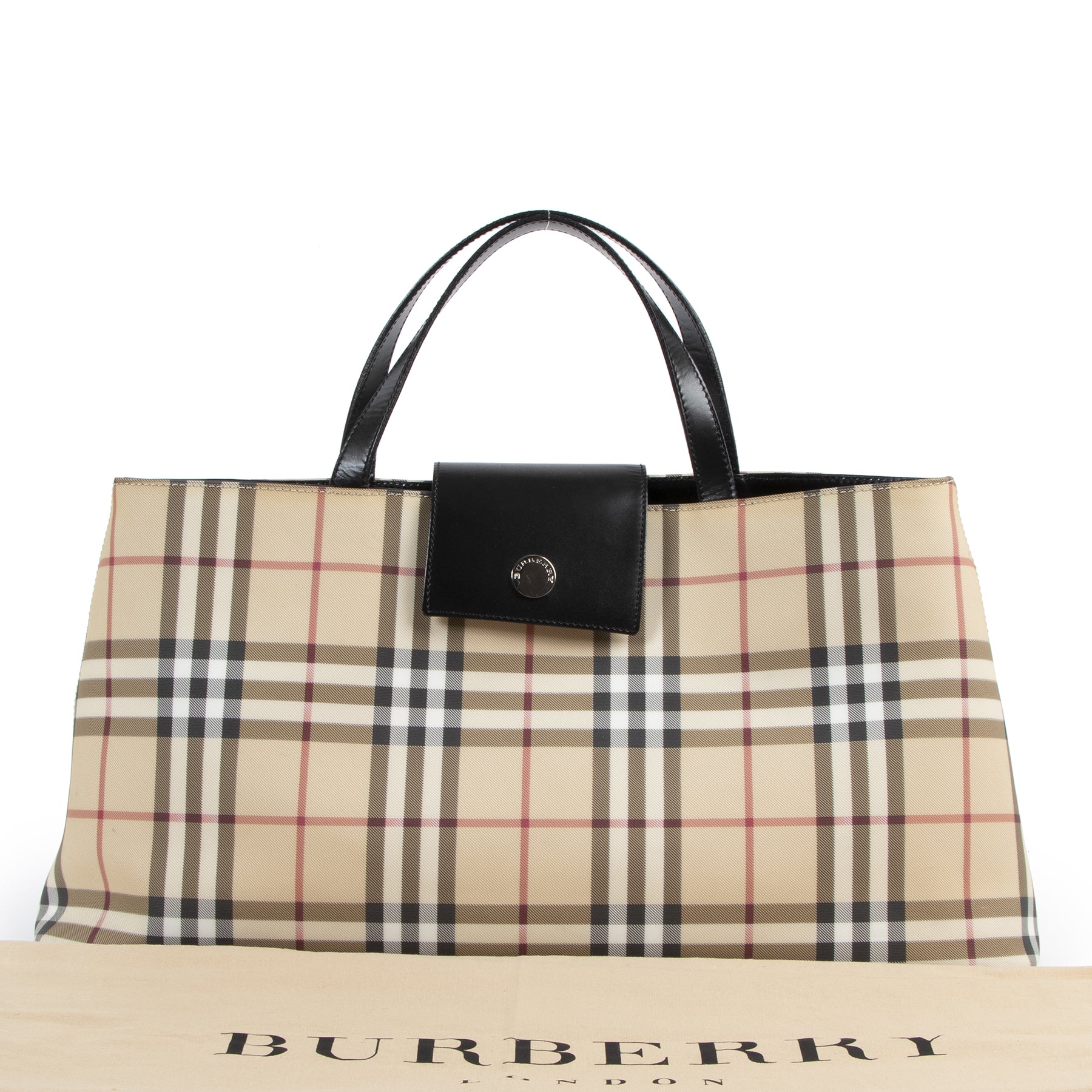 Bent u op zoek naar een Burberry Nova Check Shopper Tote Bag