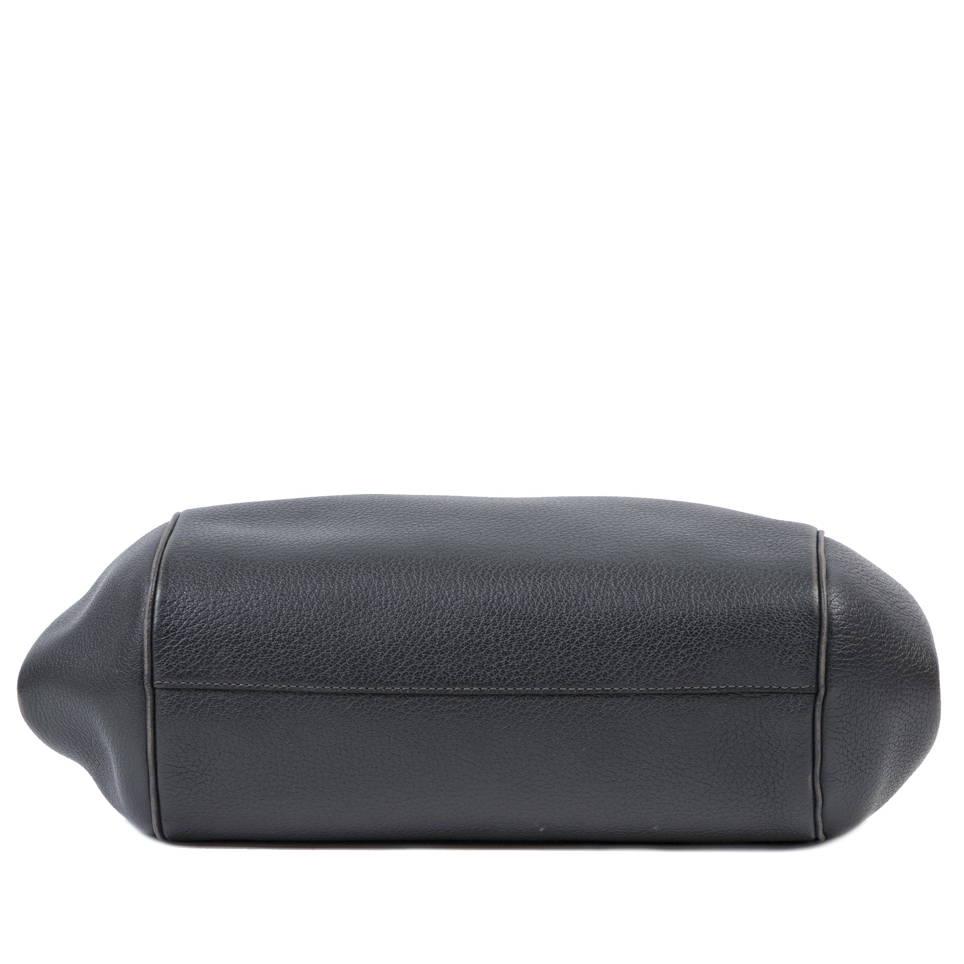 Authentic secondhand Delvaux Grey Baladin Bag designer bags fashion luxury vintage webshop safe secure online shopping designer high end brands