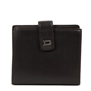 Authentique seconde-main vintage Delvaux Chocolate Compact Wallet achète en ligne webshop LabelLOV