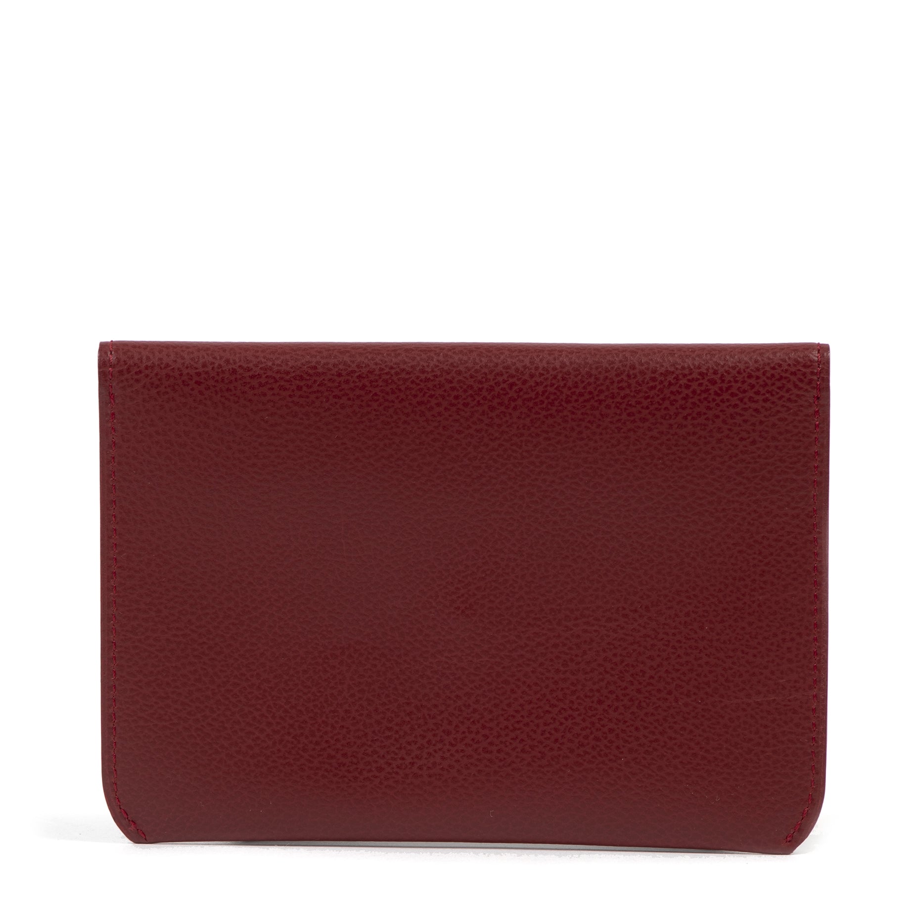 Authentic second-hand vintage Delvaux Burgundy Wallet buy online webshop LabelLOV
