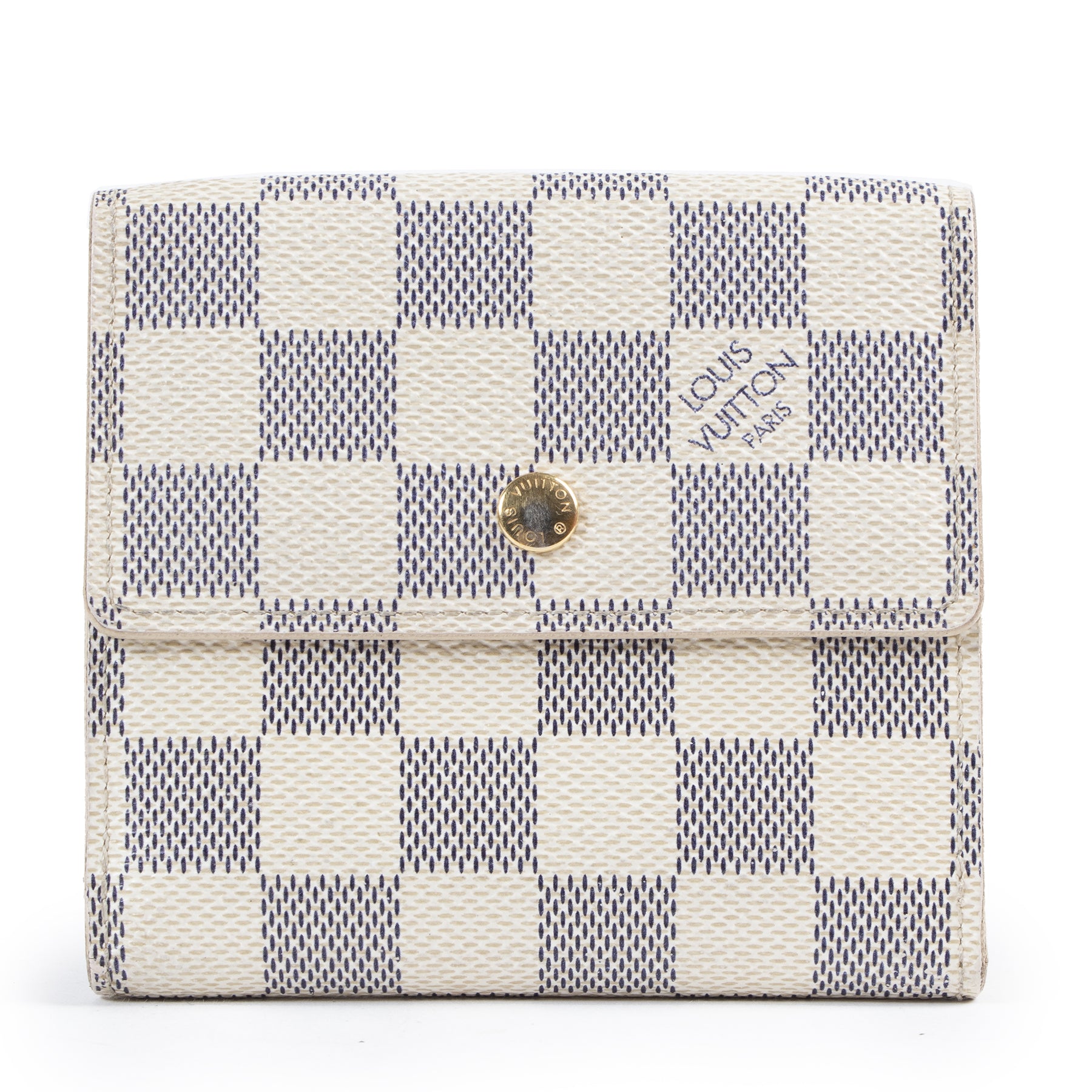Louis Vuitton Damier Azur Elise Wallet available online at Labellov secondhand luxury
