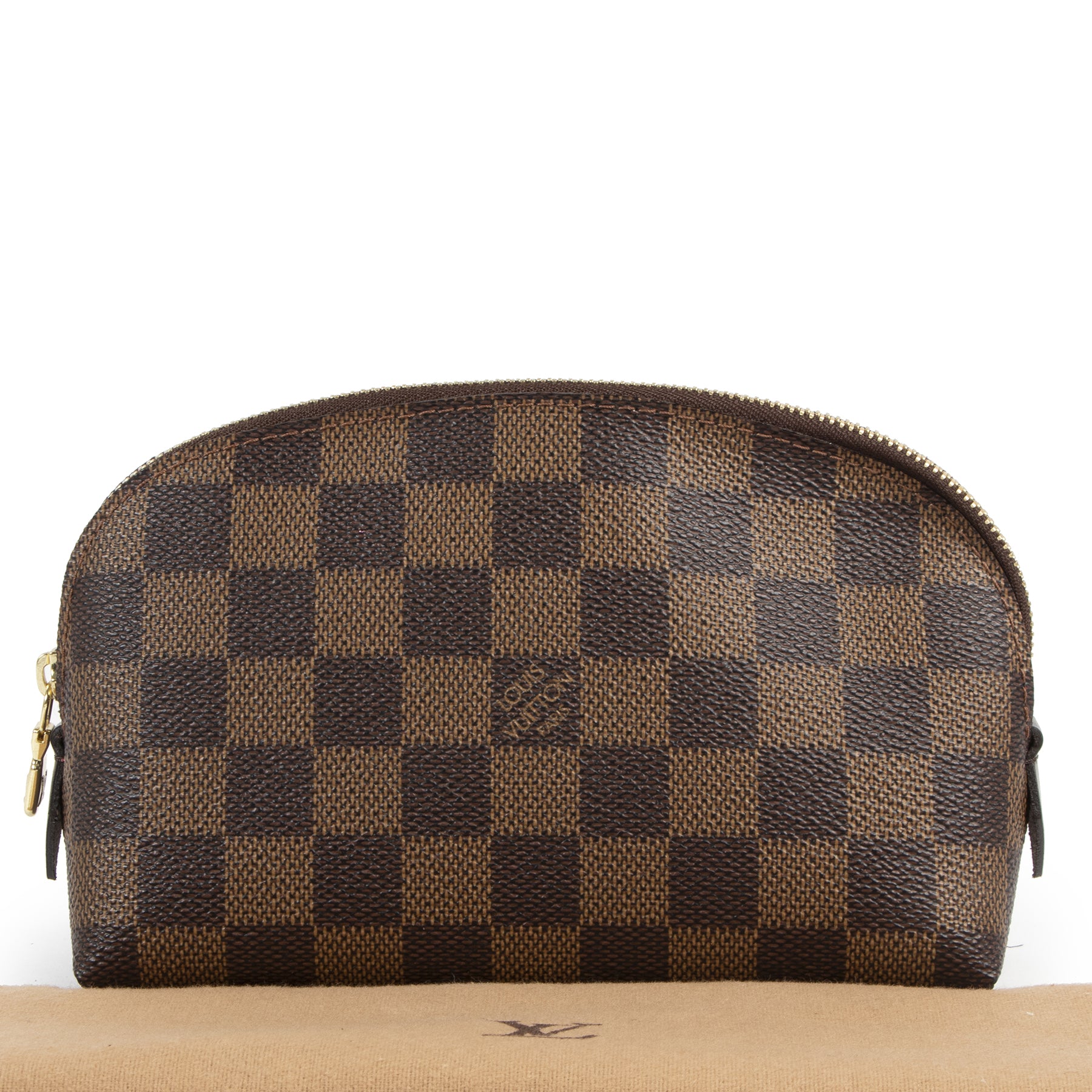Authentic secondhand Louis Vuitton Damier Ebene Cosmetic Pouch designer accessories fashion luxury vintage webshop safe secure online shopping