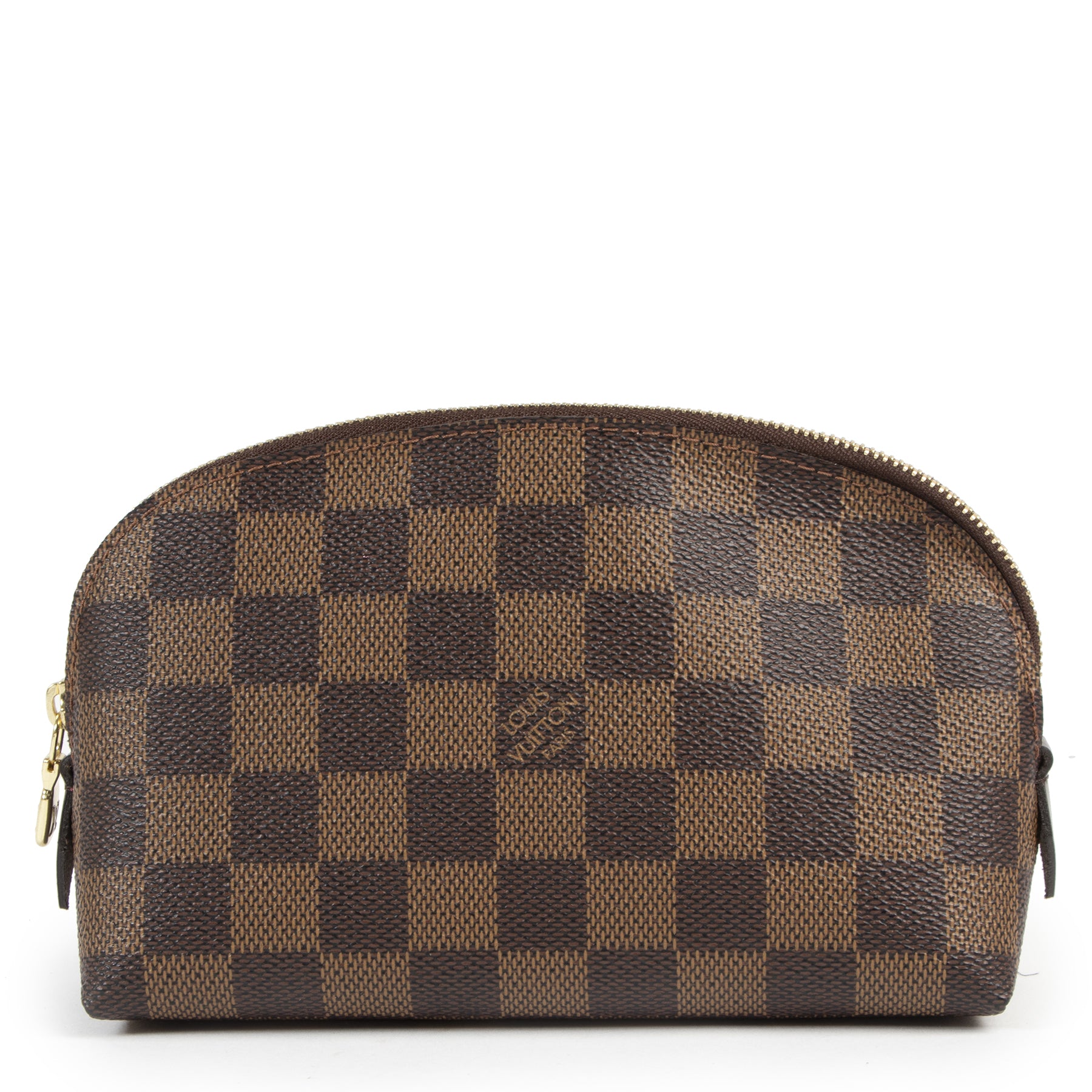 Authentieke Tweedehands Louis Vuitton Damier Ebene Cosmetic Pouch juiste prijs veilig online shoppen luxe merken webshop winkelen Antwerpen België mode fashion
