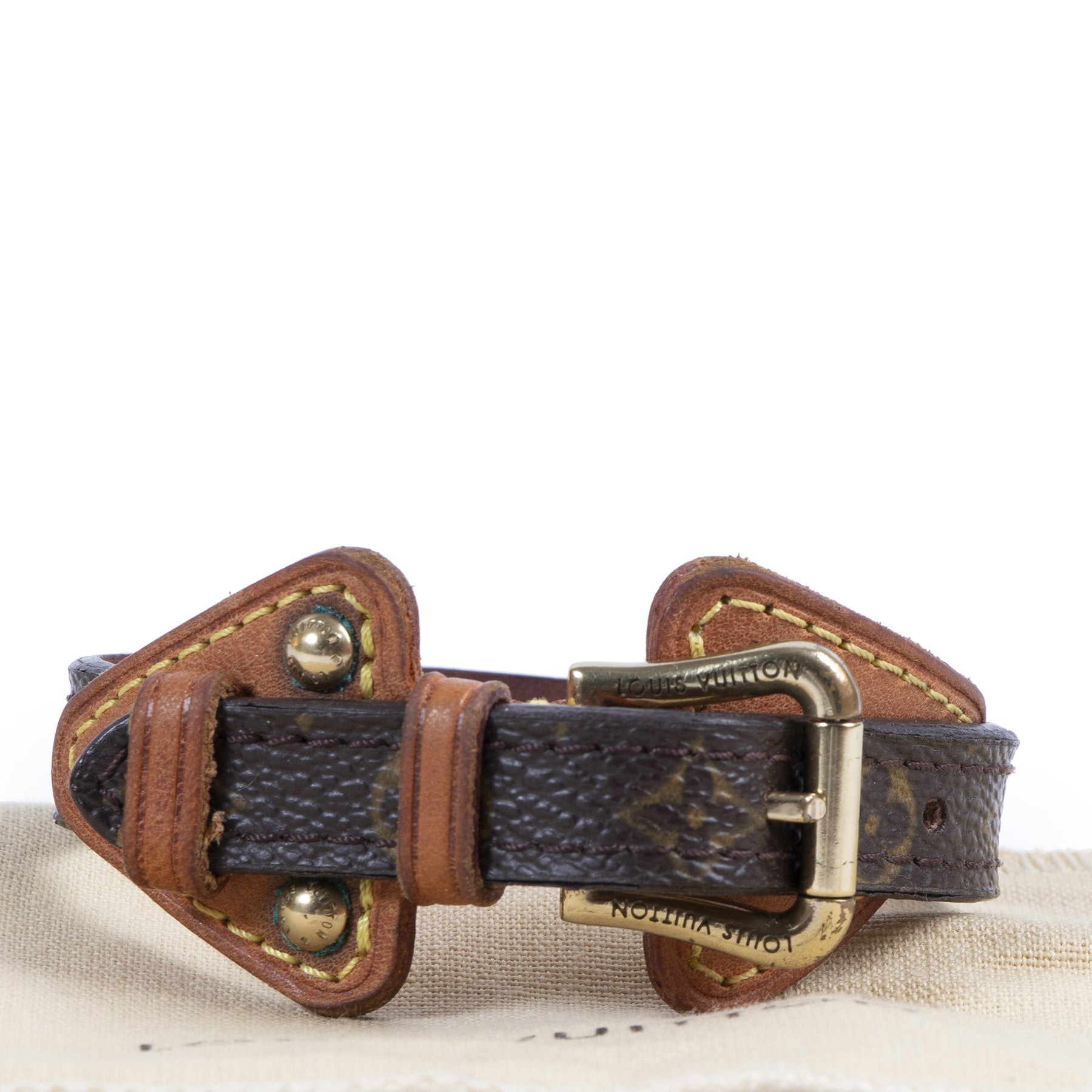 Authentic secondhand Louis Vuitton Monogram Canvas Bracelet designer bracelets fashion luxury vintage webshop safe secure online shopping