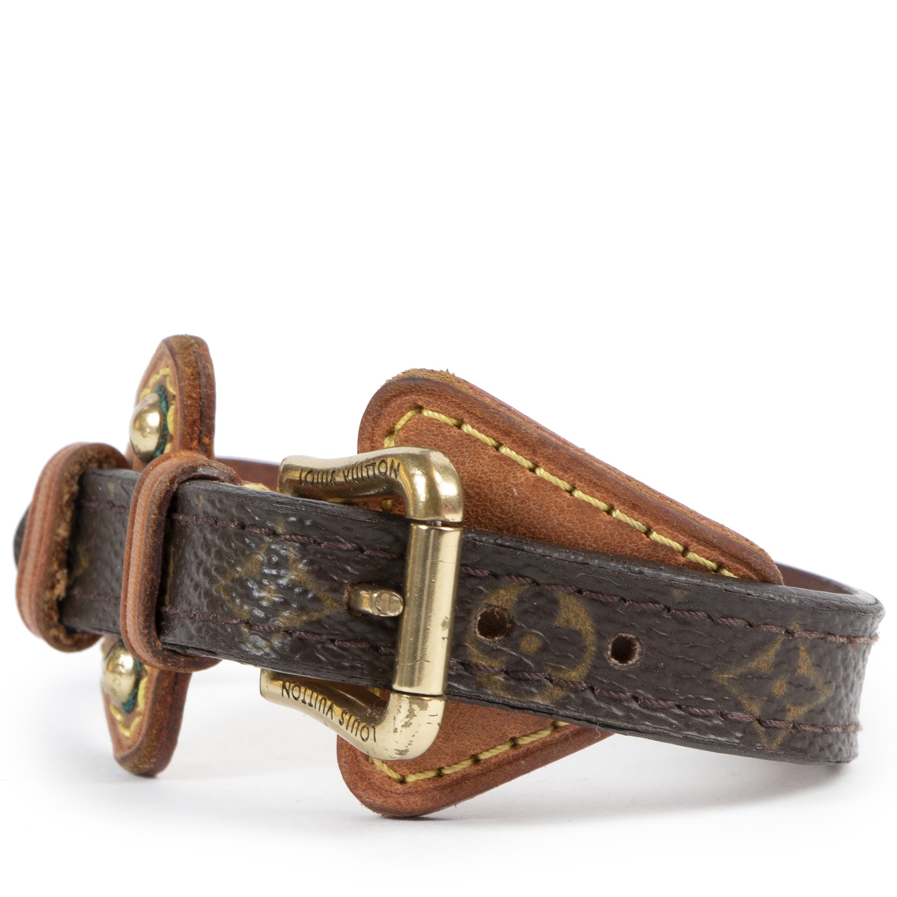 Authentieke Tweedehands Louis Vuitton Monogram Canvas Bracelet juiste prijs veilig online shoppen luxe merken webshop winkelen Antwerpen België mode fashion