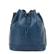 Authentique seconde-main vintage Louis Vuitton Cyan Blue Epi Leather Large Noé Bucket Bag achète en ligne webshop labelLOV