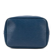 Authentieke tweedehands vintage Louis Vuitton Cyan Blue Epi Leather Large Noé Bucket Bag koop online webshop LabelLOV