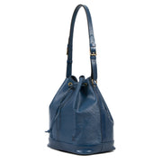 Authentic second-hand vintage Louis Vuitton Cyan Blue Epi Leather Large Noé Bucket Bag buy online webshop LabelLOV