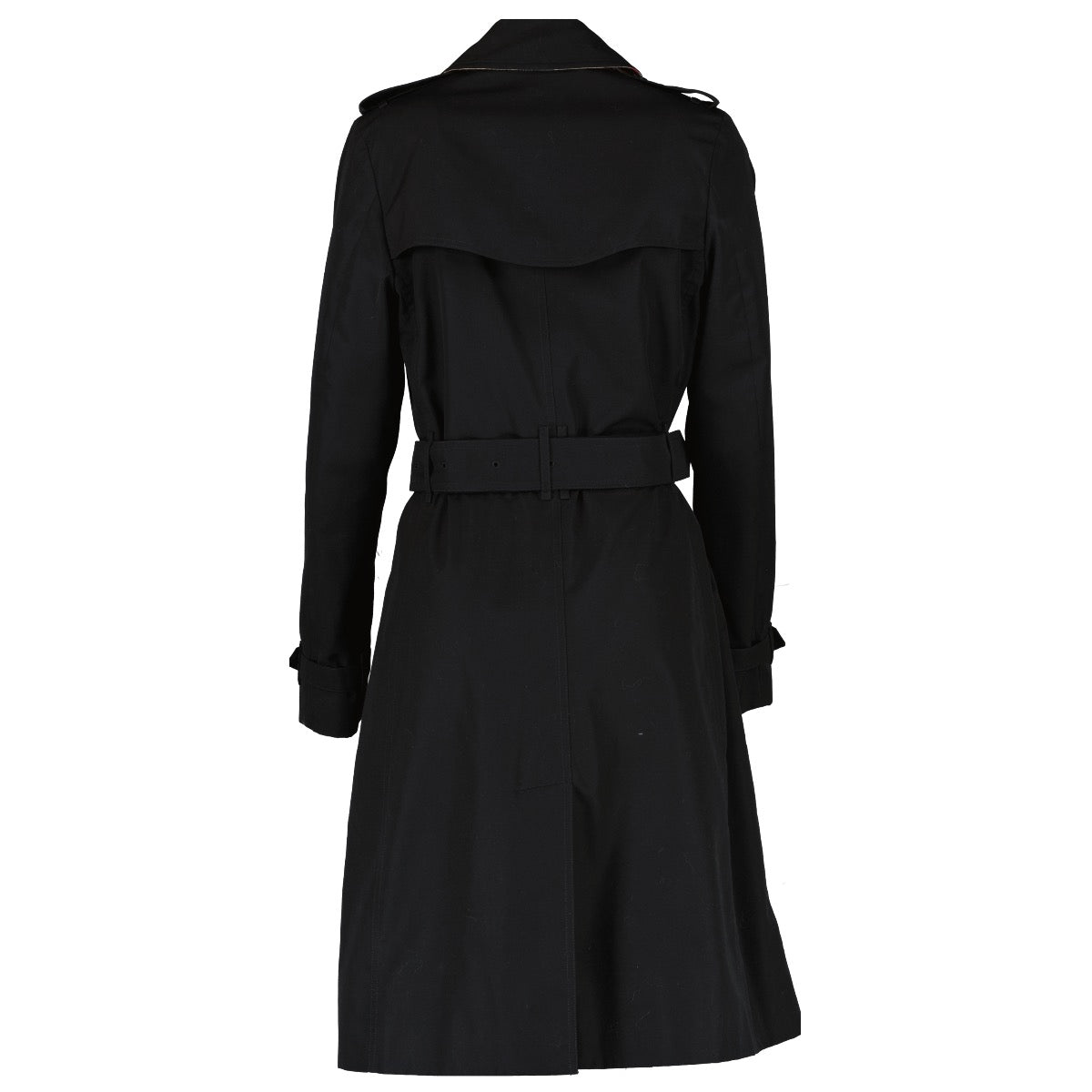 shop 100% authentic second hand Burberry Black Trench Coat - Size UK 8 on Labellov.com