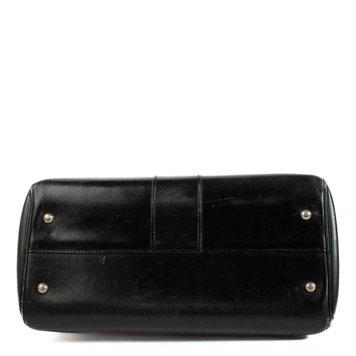 Delvaux Brillant MM Vintage en cuir box noir