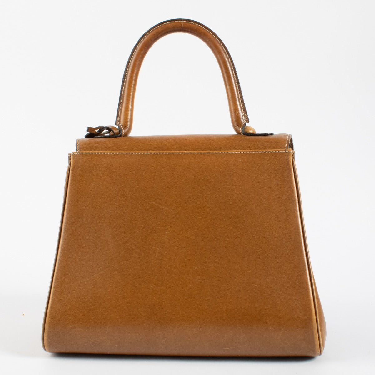 Delvaux Camel Glad Leer Vintage Brillant PM