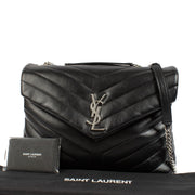 shop 100% authentic second hand Saint Laurent Black Quilted Leather Medium Loulou Bag on Labellov.com