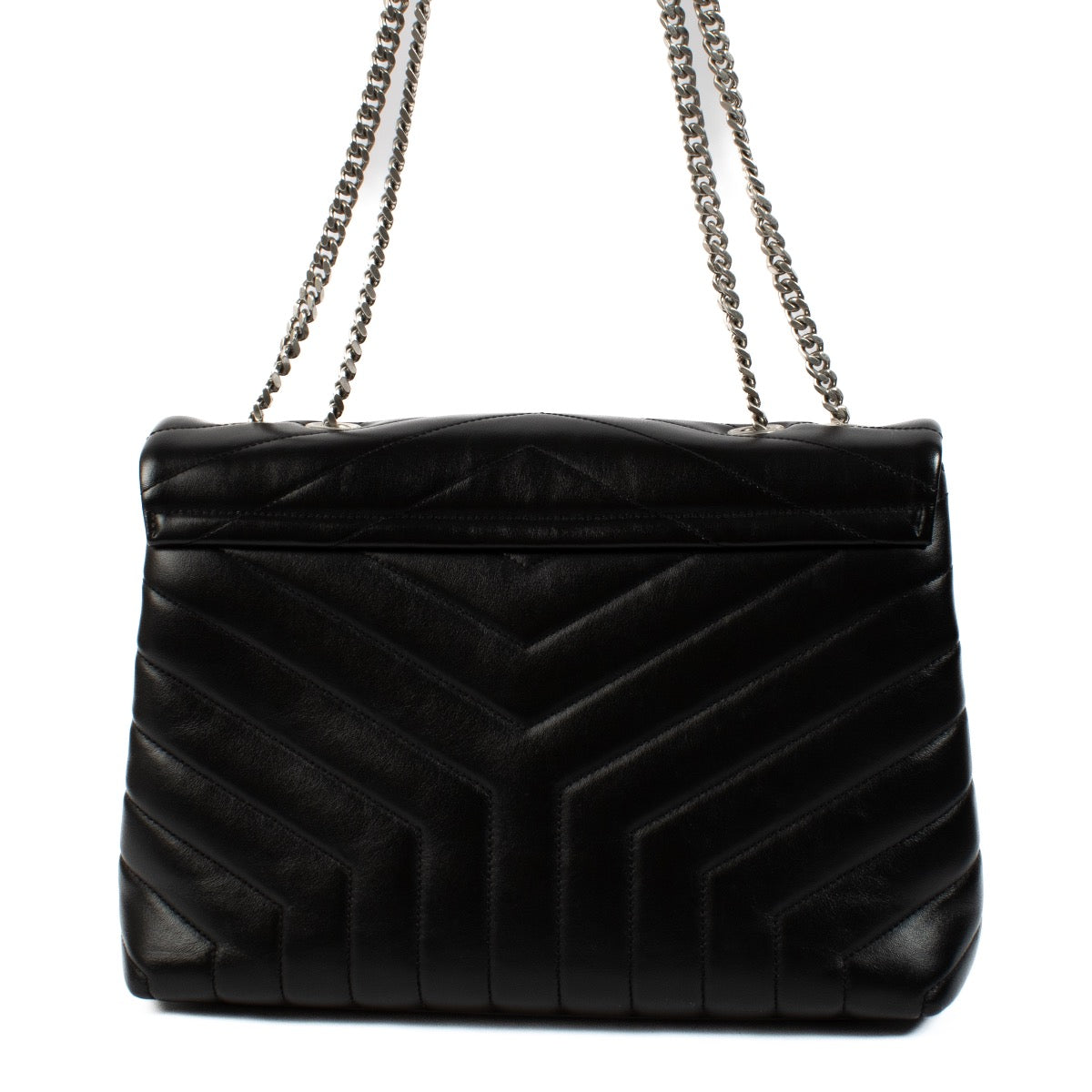 shop 100% authentic second hand Saint Laurent Black Quilted Leather Medium Loulou Bag on Labellov.com
