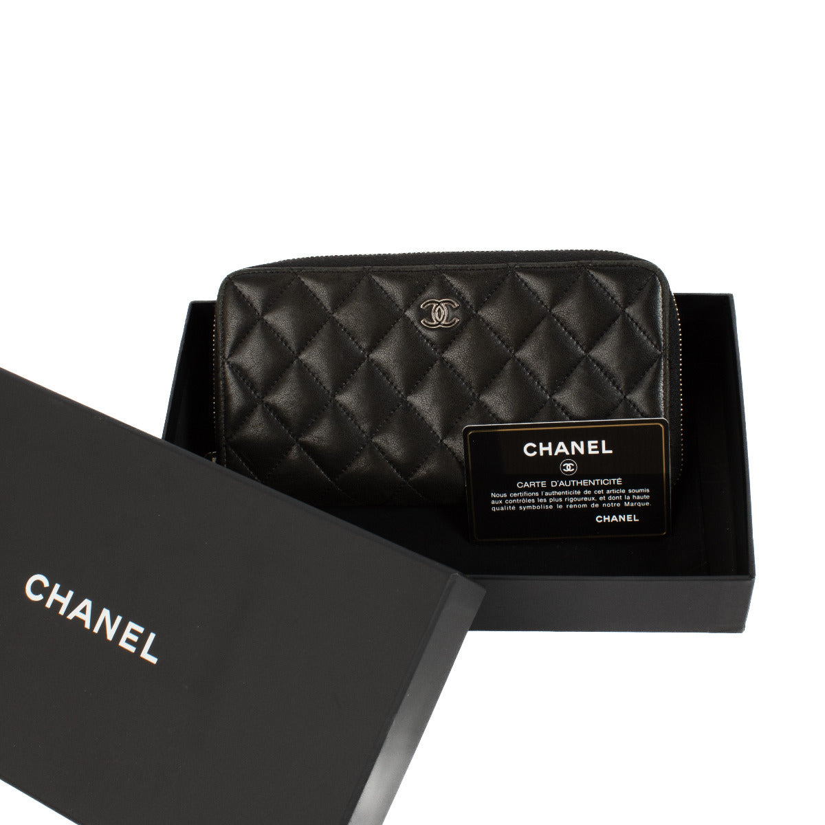 Are you looking for an authentic Chanel Black Lambskin Classic Wallet?