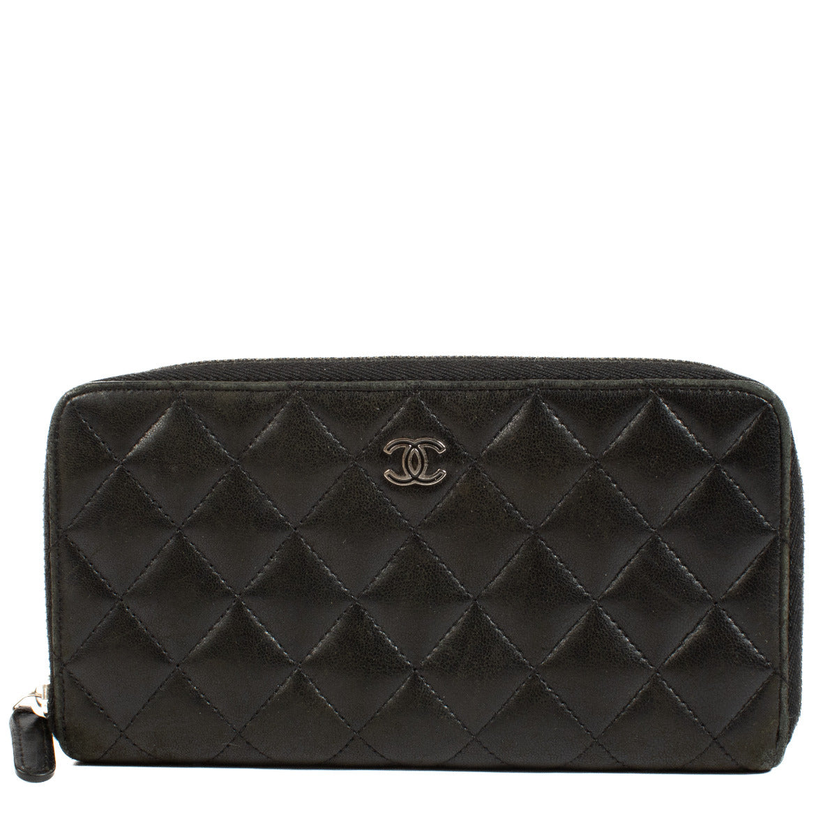 Chanel Black Lambskin Classic Wallet