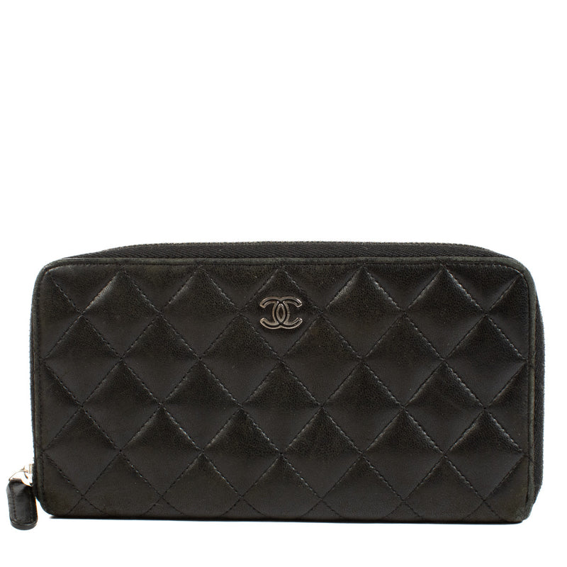 Chanel Black Lambskin Classic Wallet