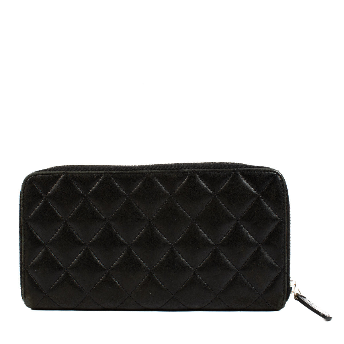 Portefeuille classique Chanel en agneau noir