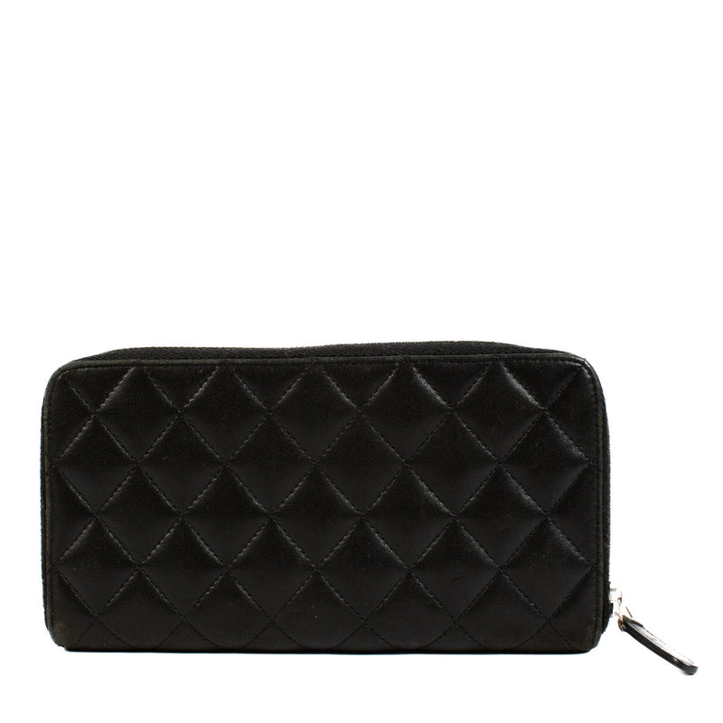 Chanel Black Lambskin Classic Wallet