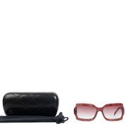 Shop safe online at Labellov in Antwerp, Brussels and Knokke these 100% authentic second hand Chanel Red Acetate Sunglasses