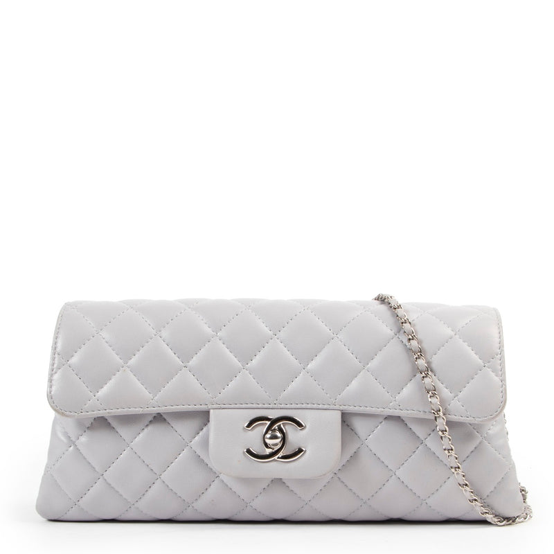 Chanel Grey Classic Flap Bag in good condition available at Labellov online or come by in the store at Antwerp