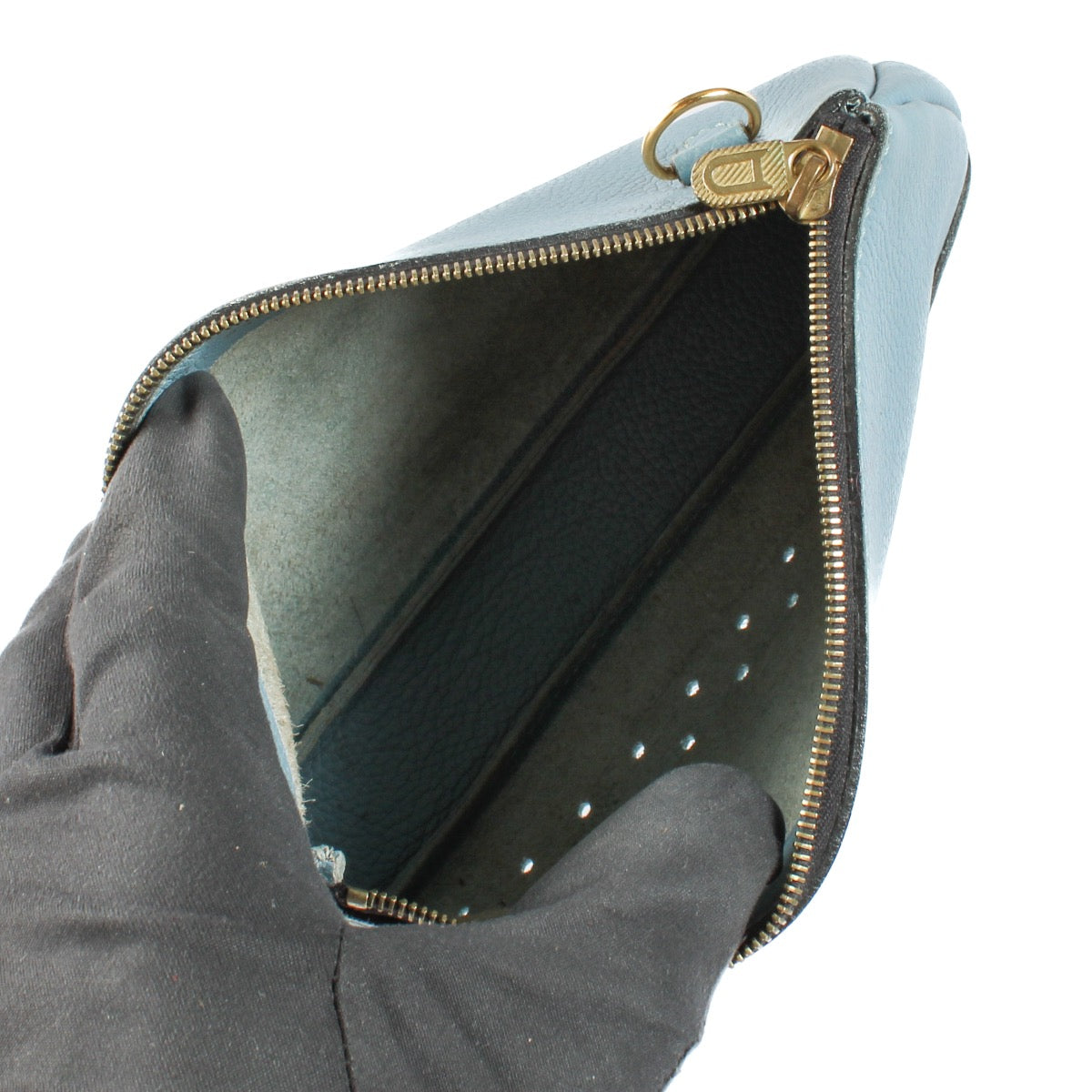 shop 100% authentic second hand Delvaux Blue Pochette on Labellov.com