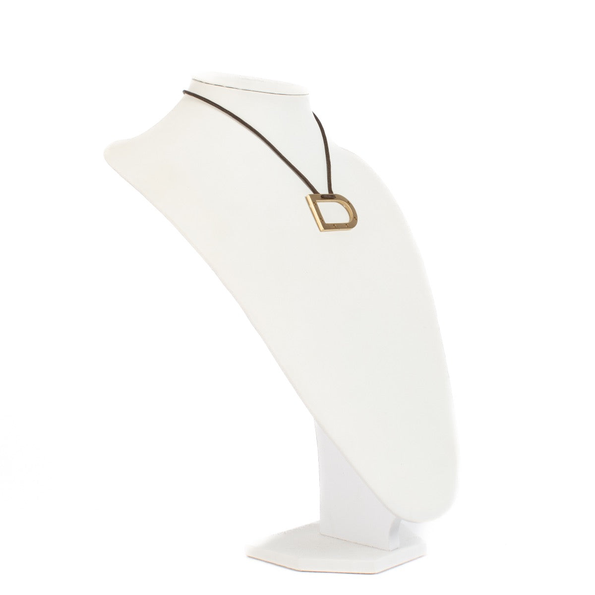 shop 100% authentic second hand Delvaux Dark Brown D Necklace on Labellov.com