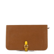 shop 100% authentic second hand Hermès Gold/Jaune Ambre Dogon Duo Wallet on Labellov.com
