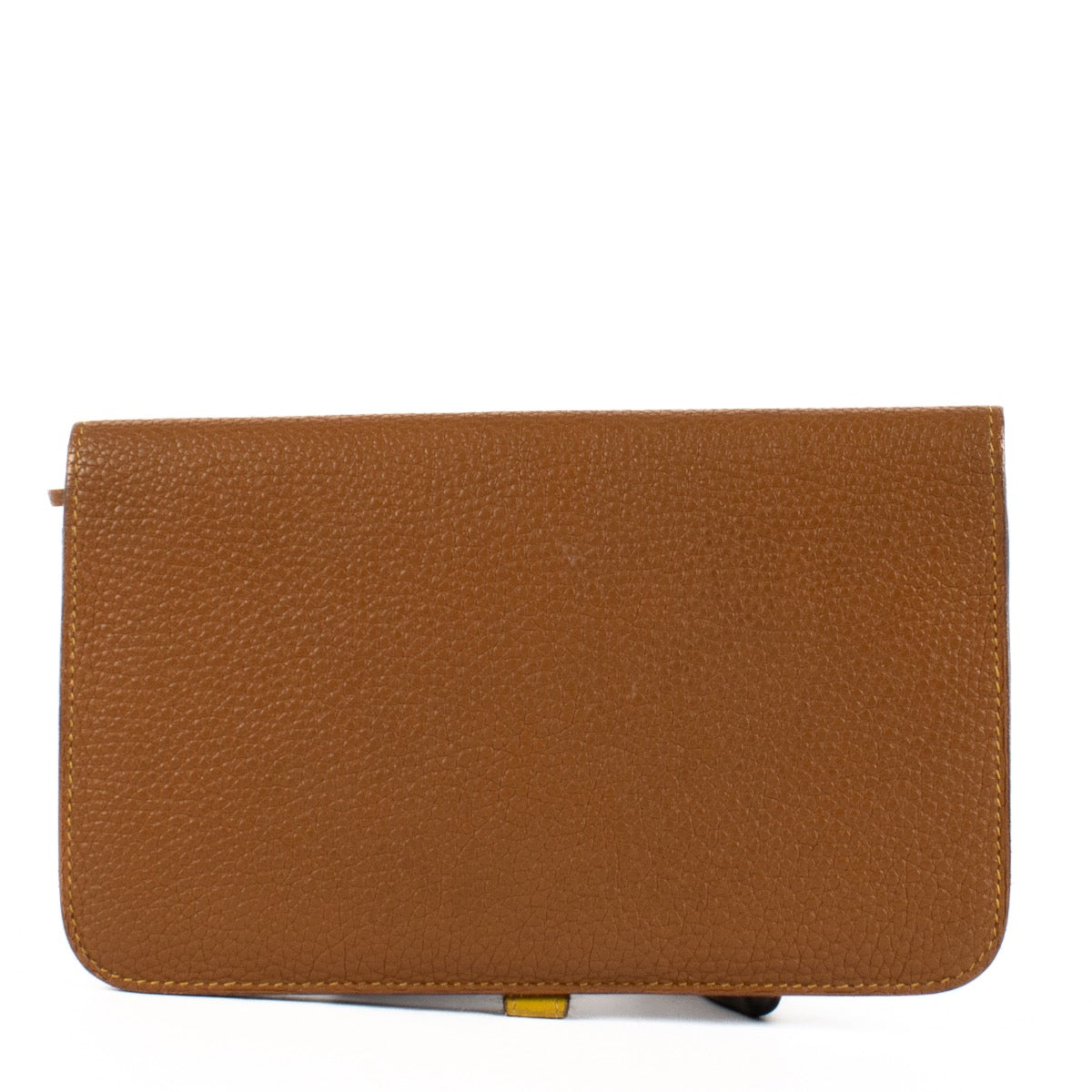 shop 100% authentic second hand Hermès Gold/Jaune Ambre Dogon Duo Wallet on Labellov.com