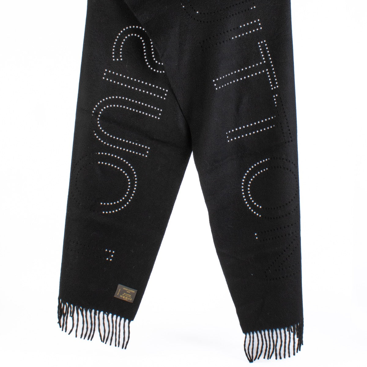 shop 100% authentic second hand Louis Vuitton Black Cashmere Scarf on Labellov.com