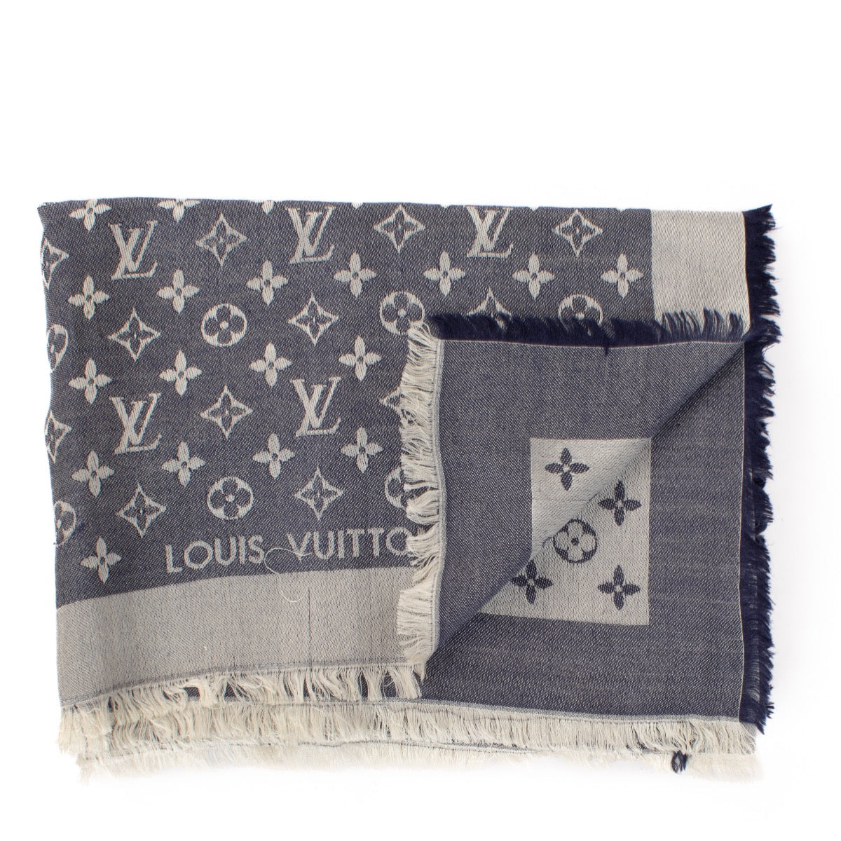 shop 100% authentic second hand Louis Vuitton Denim Classic Shawl on Labellov.com