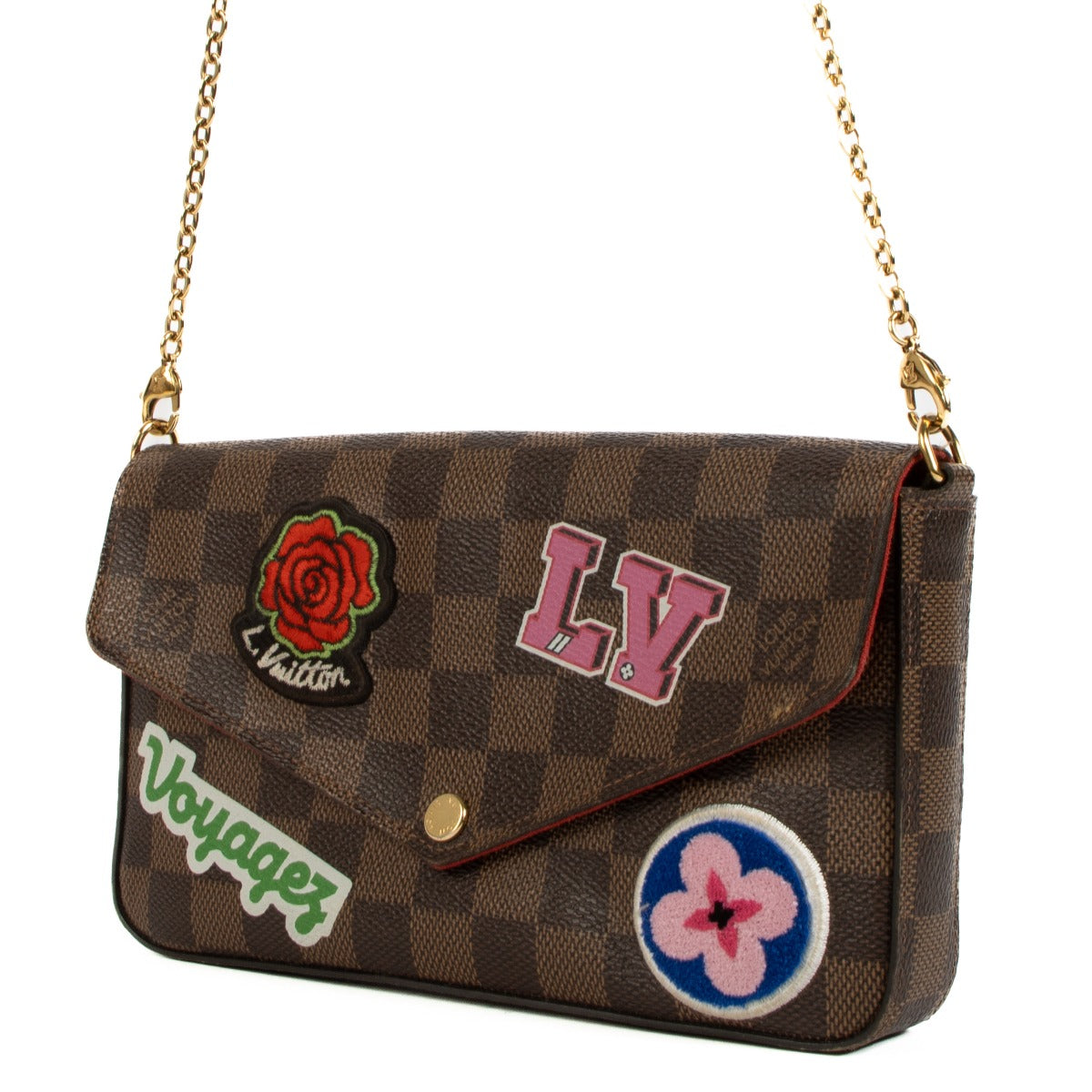 Louis Vuitton Damier Ebene LV Stories Pochette Félicie Limited Edition