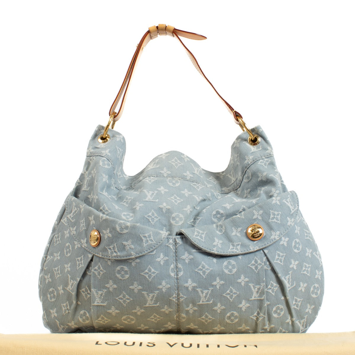 shop 100% authentic second hand Louis Vuitton Daily GM Denim Hobo Bag on Labellov.com