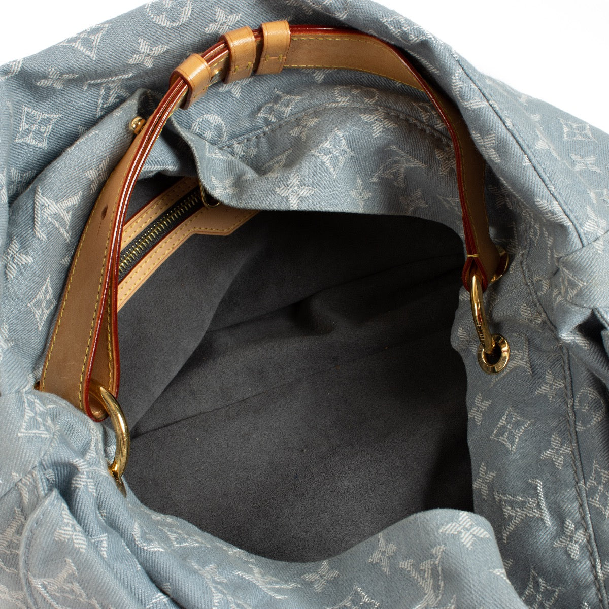 shop 100% authentic second hand Louis Vuitton Daily GM Denim Hobo Bag on Labellov.com