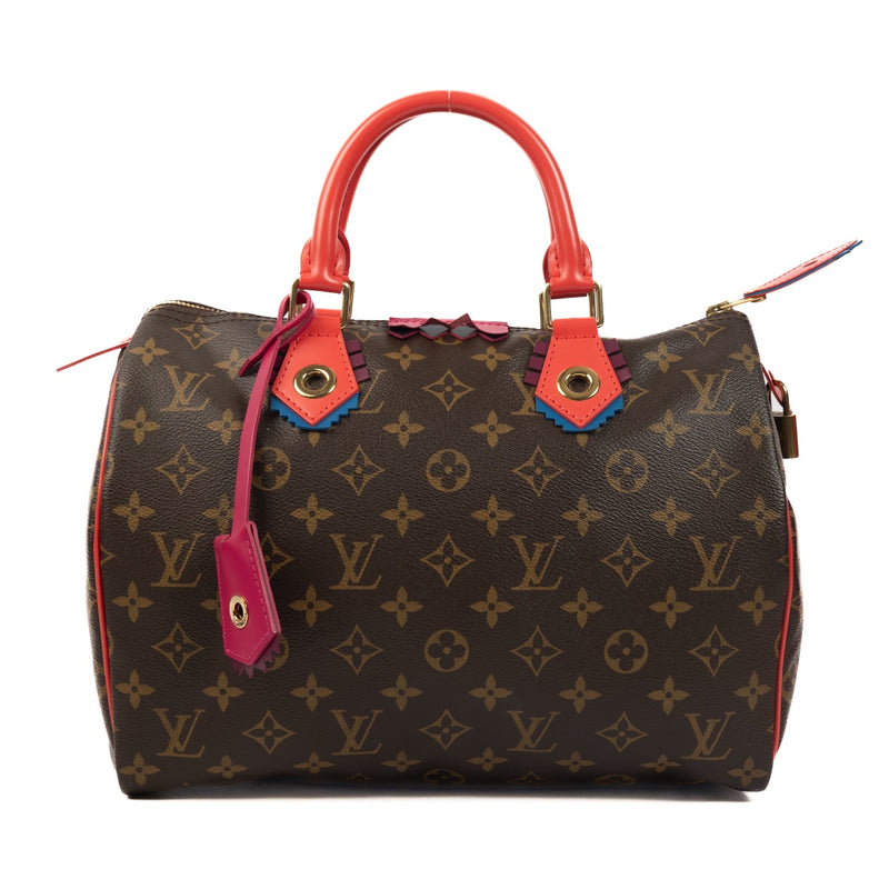 Shop safe online at Labellov in Antwerp, Brussels and Knokke this 100% authentic second hand Louis Vuitton Monogram Limited Edition Totem Speedy 30