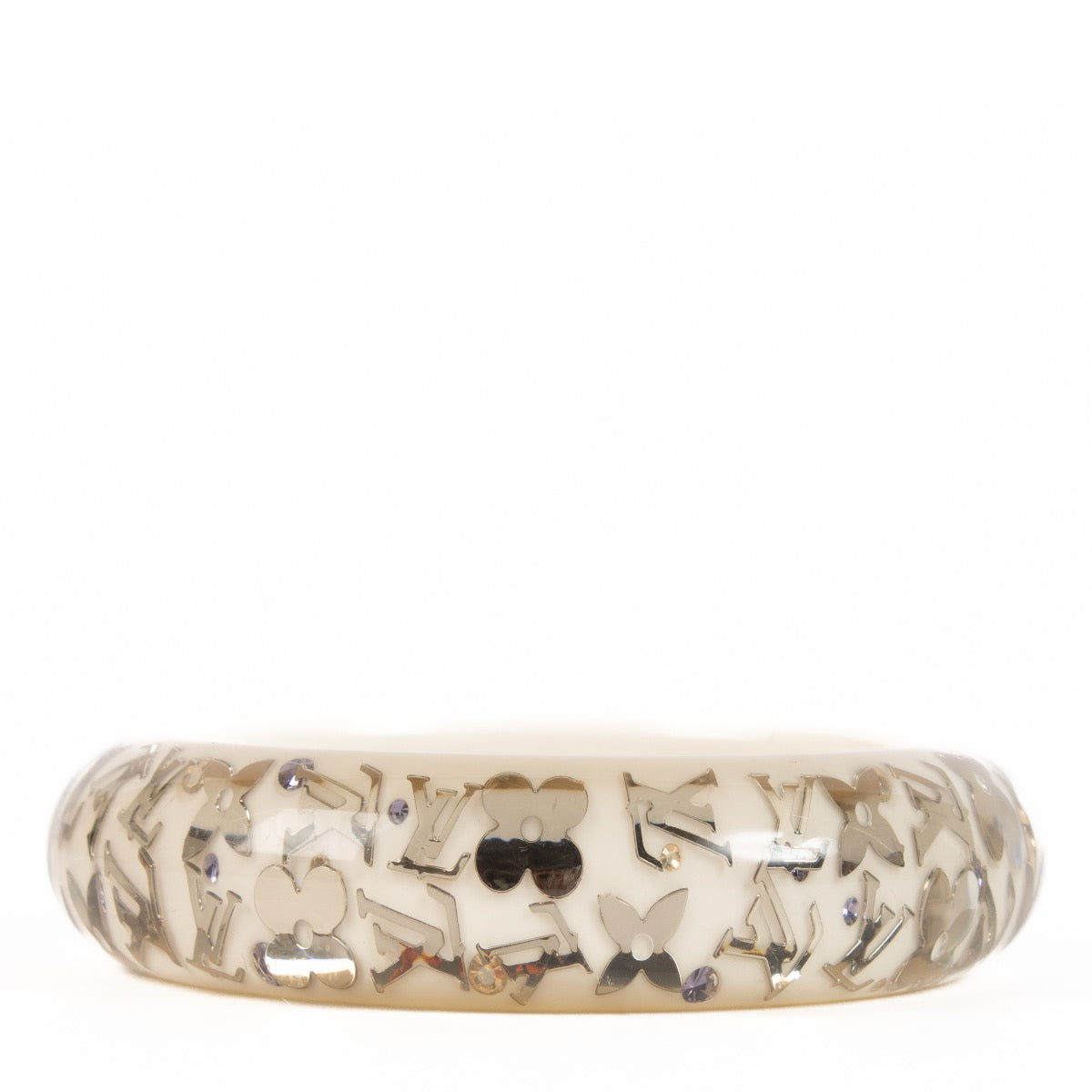 shop 100% authentic second hand Louis Vuitton White Brasserie Inclusion Bangle Bracelet on Labellov.com