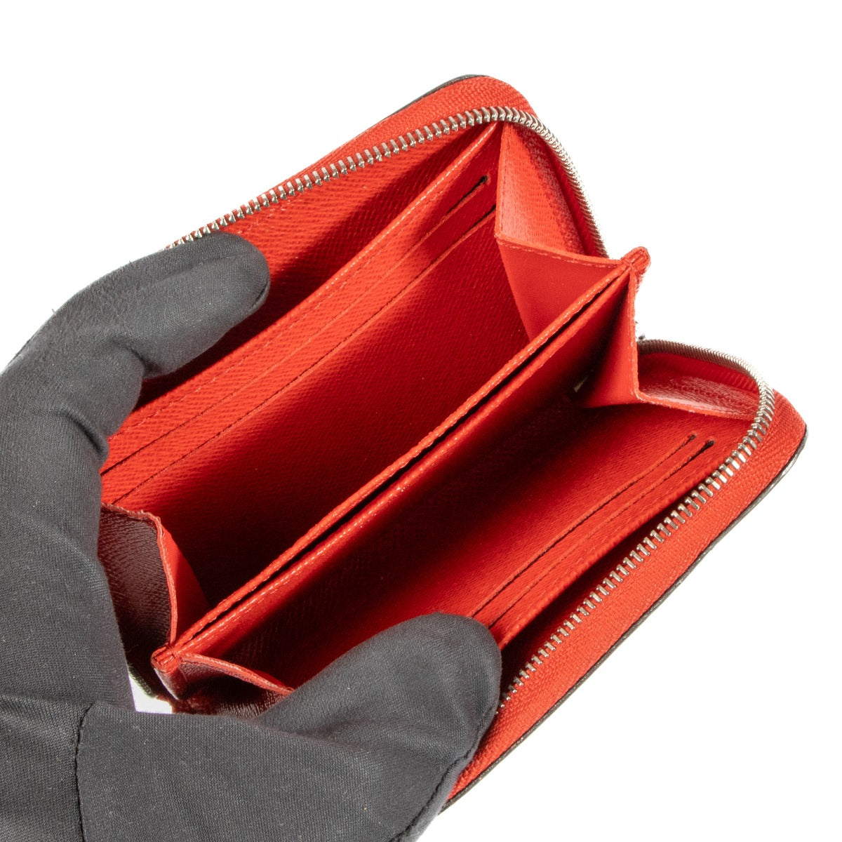 Louis Vuitton Coquelicot Epi Lederen Zippy Portemonnee