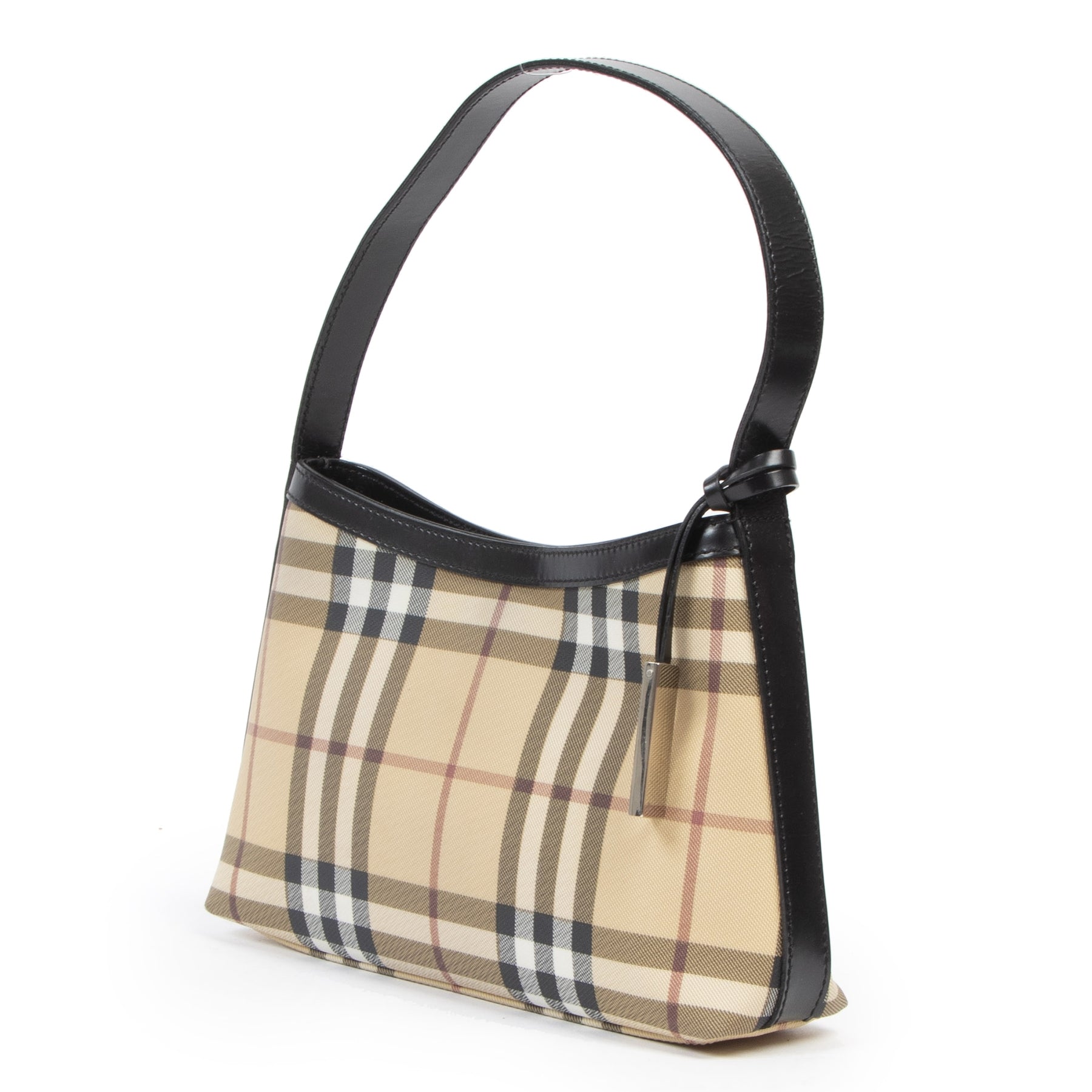 Authentieke tweedehands vintage Burberry Nova Check Small Shoulder Bag koop online webshop LabelLOV