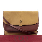 Cartier Brown Leather Must De Cartier Crossbody Bag