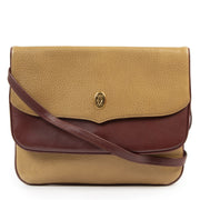Cartier Brown Leather Must De Cartier Crossbody Bag available online at Labellov