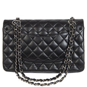 we buy and sell your authentic Chanel Medium Classic Black Quilted Double Flap Lambskin Bag