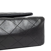 Chanel Medium Classic Black Quilted Double Flap Lambskin Bag