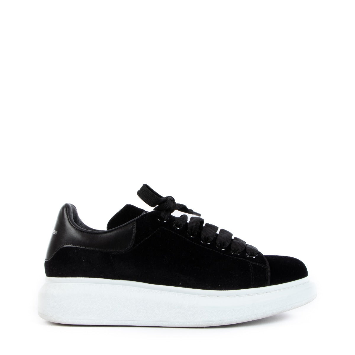 Alexander McQueen Black Velvet Sneakers