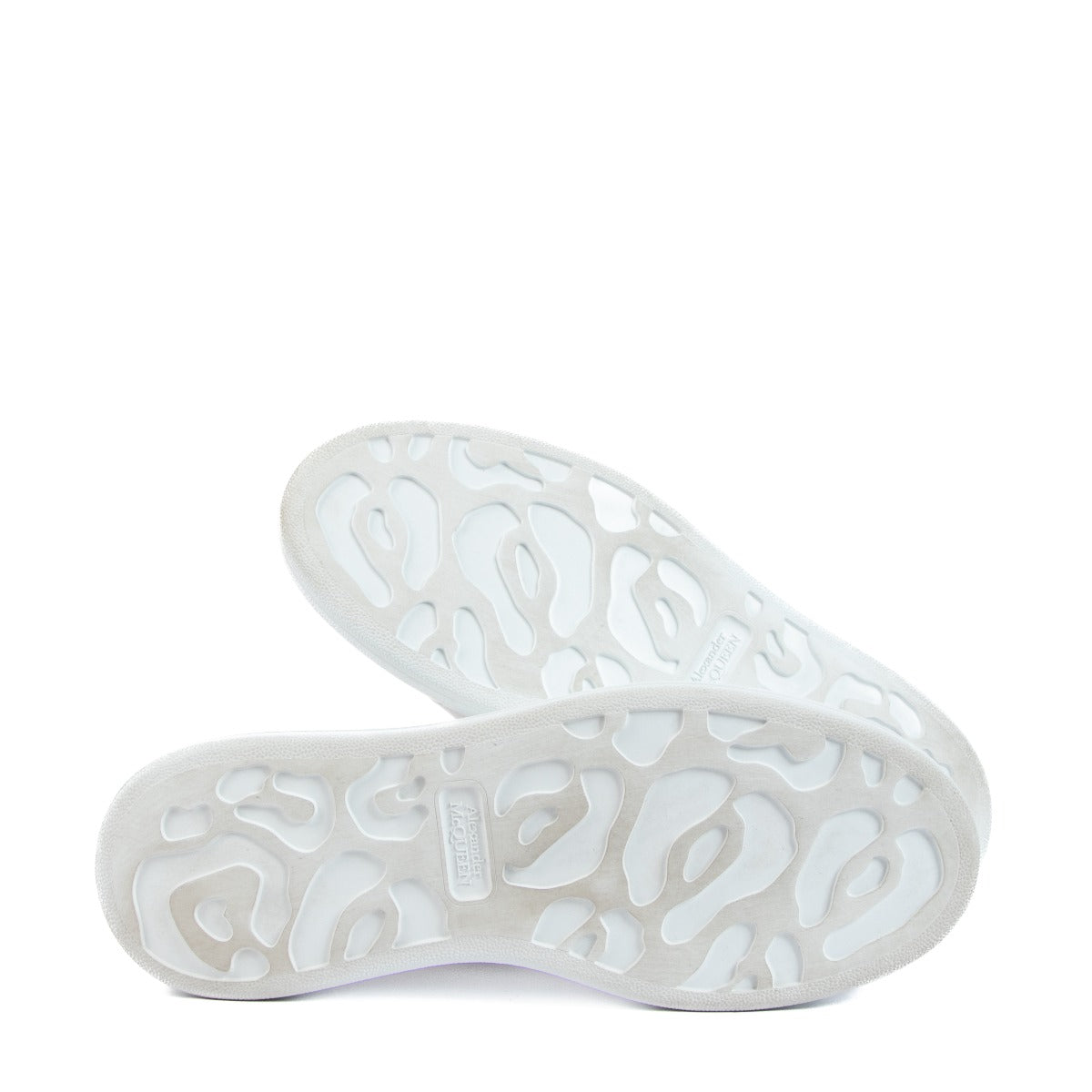 Alexander McQueen Witte Leren Sneakers - Maat 39