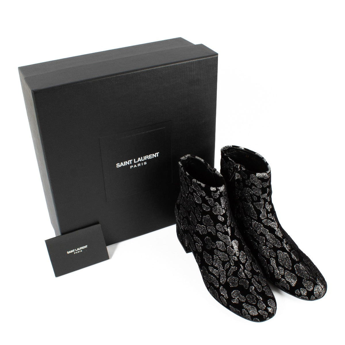 Shop 100% authentic secondhand Saint Laurent Black Glitter Boots - Size 39 on Labellov.com