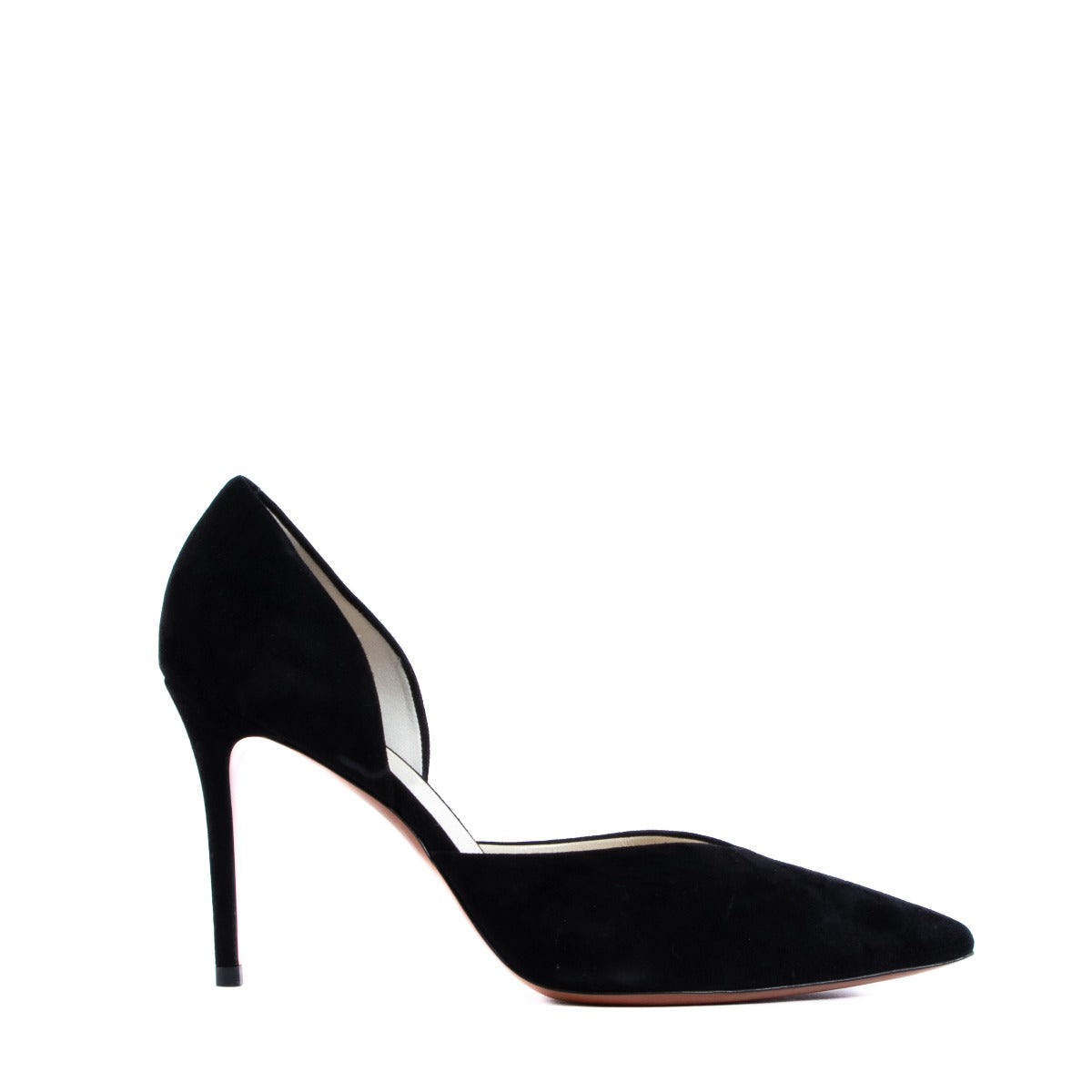 Celine Black Suede Pointy Toe Pumps