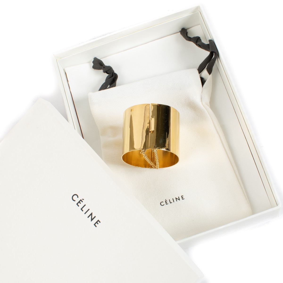 Shop 100% authentic second hand Celine Gold Cuff Bracelet on Labellov.com