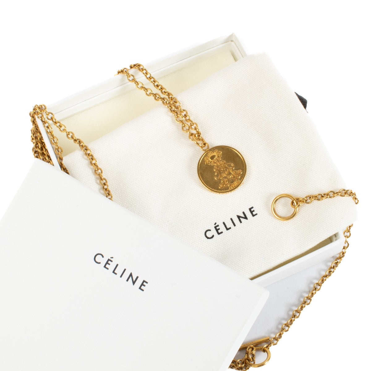 Shop 100% authentic second hand Celine Gold Coin Necklace on Labellov.com