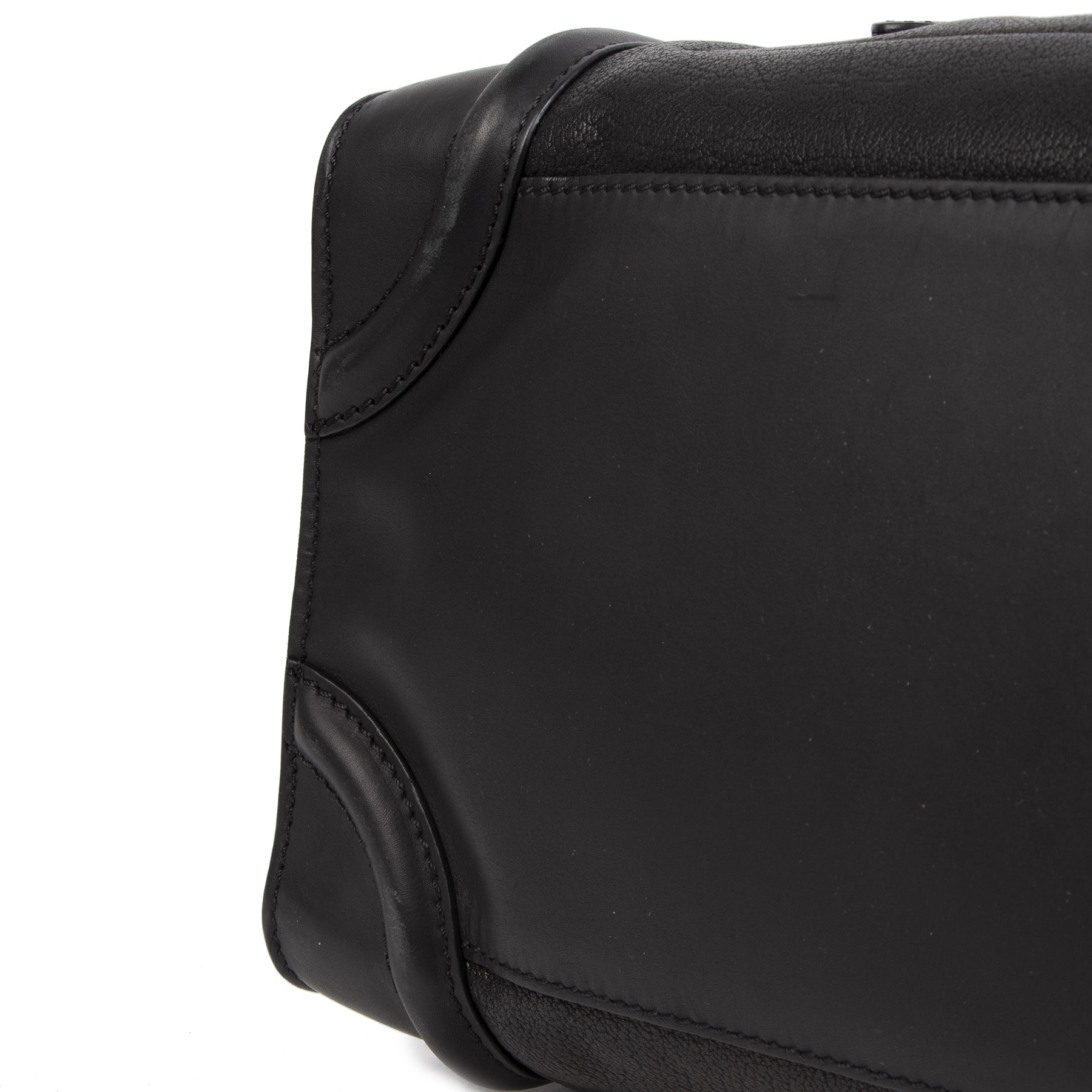 Céline Black Calfskin Mini Luggage Handbag