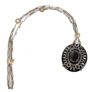 Lanvin Sautoir Pendentif Metal Circle Pendant Necklace