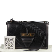 Authentic secondhand Loewe Black Barcelona Shoulder Bag designer bags fashion luxury vintage webshop safe secure online shopping